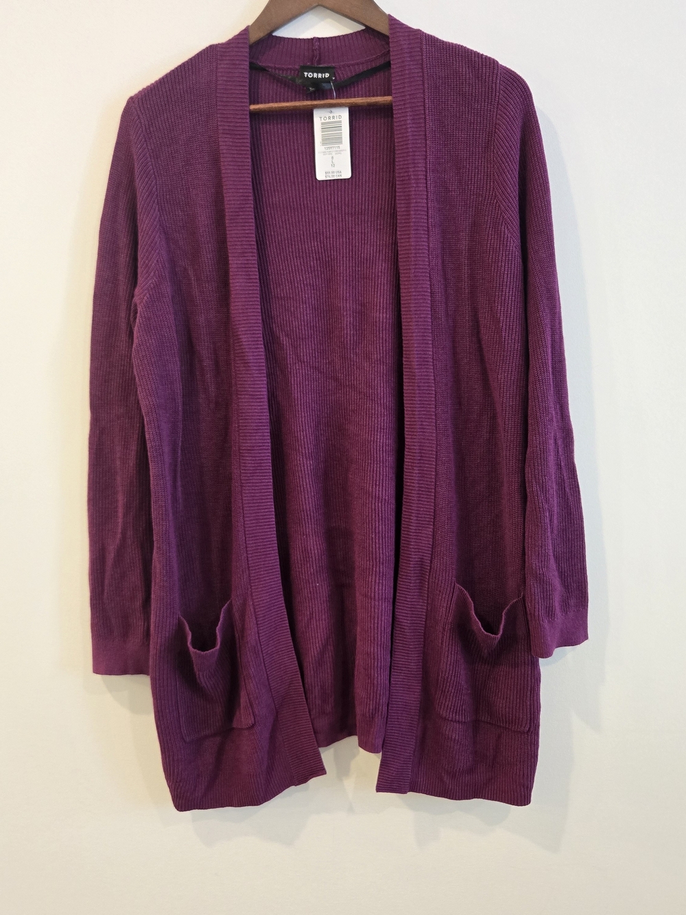 NEW Torrid Open Front Cardigan Sweater Sz 0 L 12 14 Warm Comfy Womens